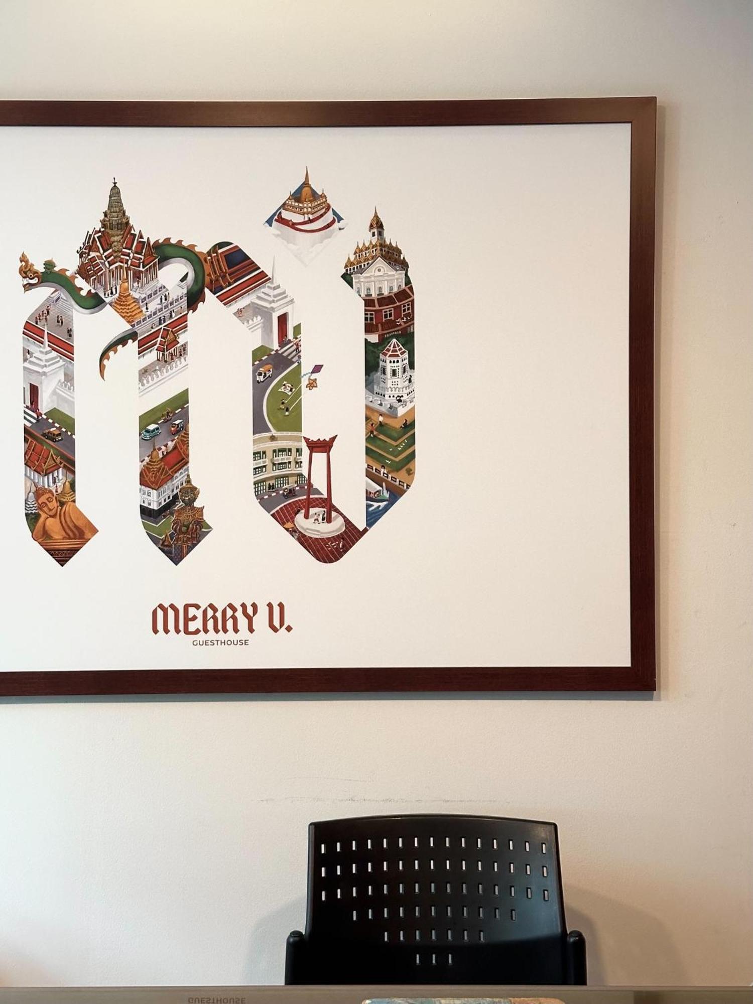 Merry V Guesthouse Bangkok Bagian luar foto